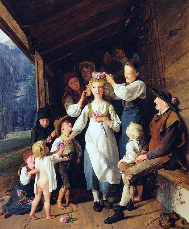 Maid with Garland